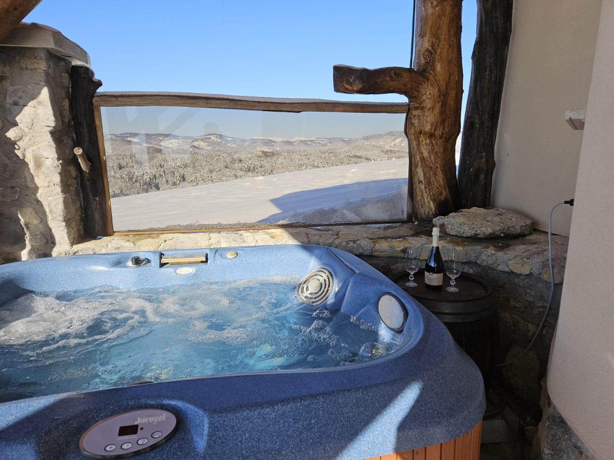 Zerko Holiday Home - Vineyard Chalet With Sauna And Jacuzzi Free Mirna Екстер'єр фото